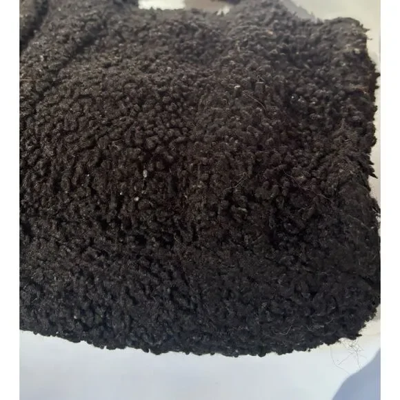 Marc Jacobs Black Sherpa Mini Tote with Logo Patch - Picture 7 of 11